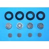 Wheels + tires ( gravel ) 4 pcs - Speedline 8 rims / 5 screw